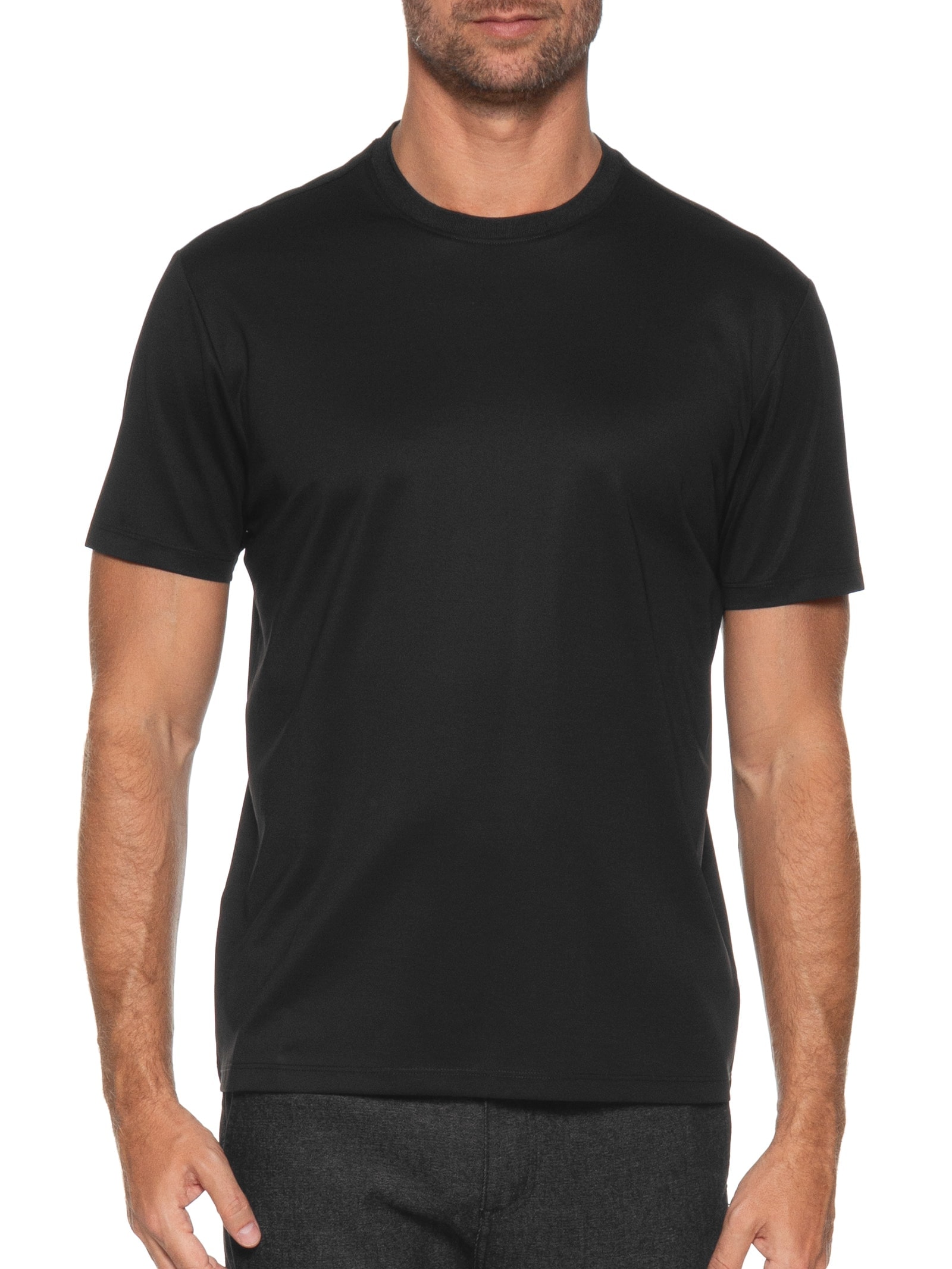 Camiseta Masculina Fio 70 Algodão Australiano Preto Aramis