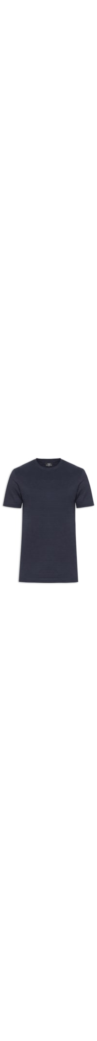 Camiseta Masculina Fio 80 Mercerizado Texturizada – Azul
