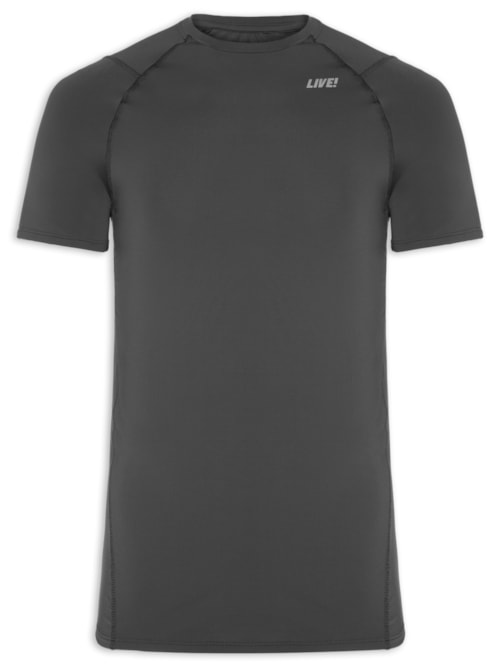Camiseta Masculina Fit Harmony Men Noir Black – Preto