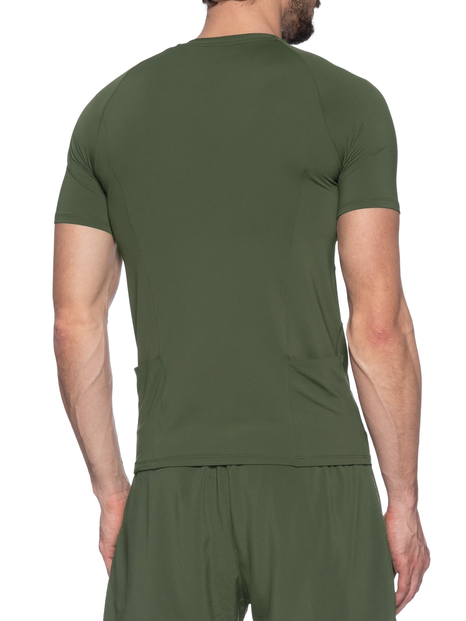 Camiseta Masculina Fit Pocket Men Verde Live!