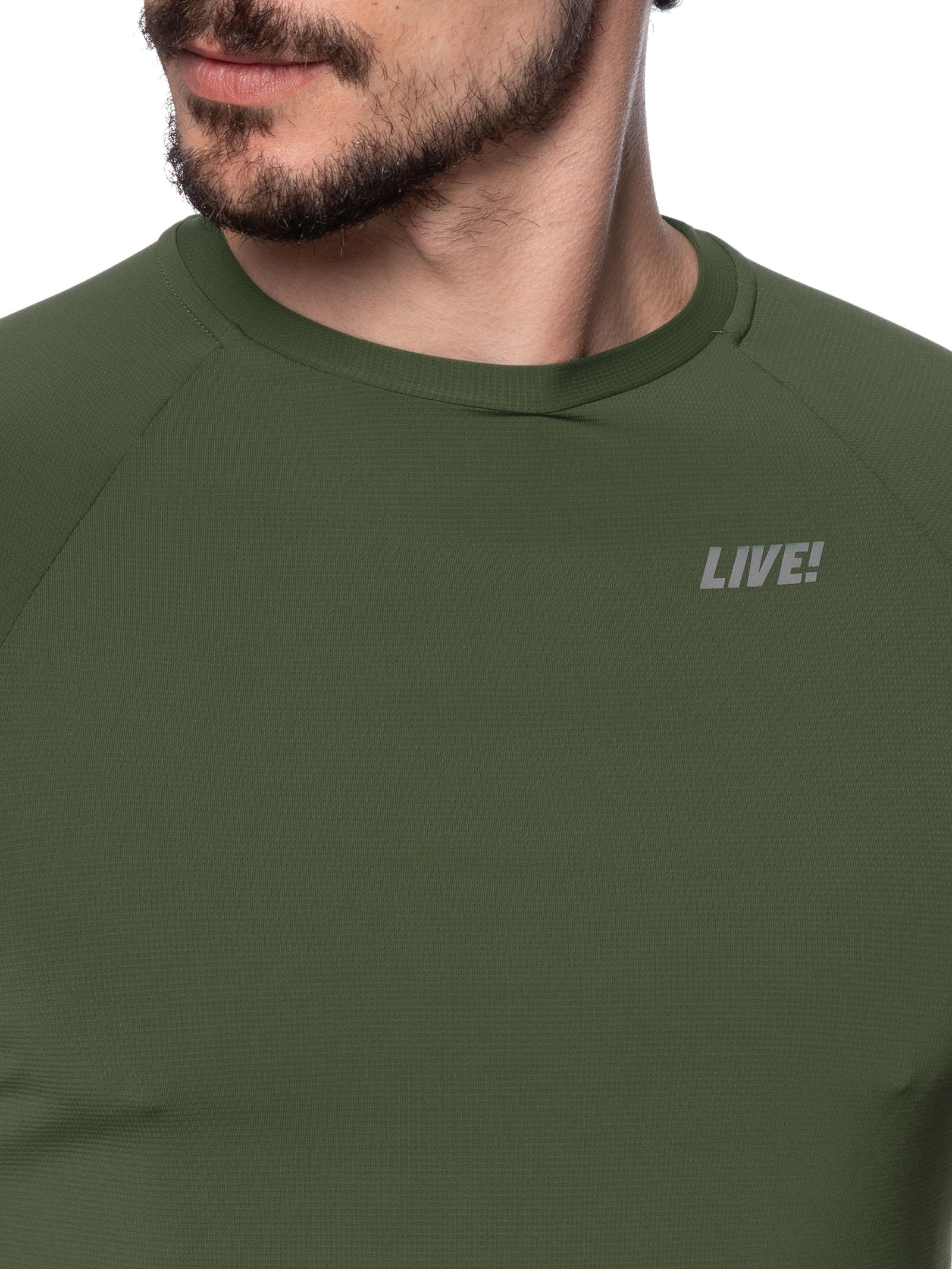 Camiseta Masculina Fit Pocket Men Verde Live!
