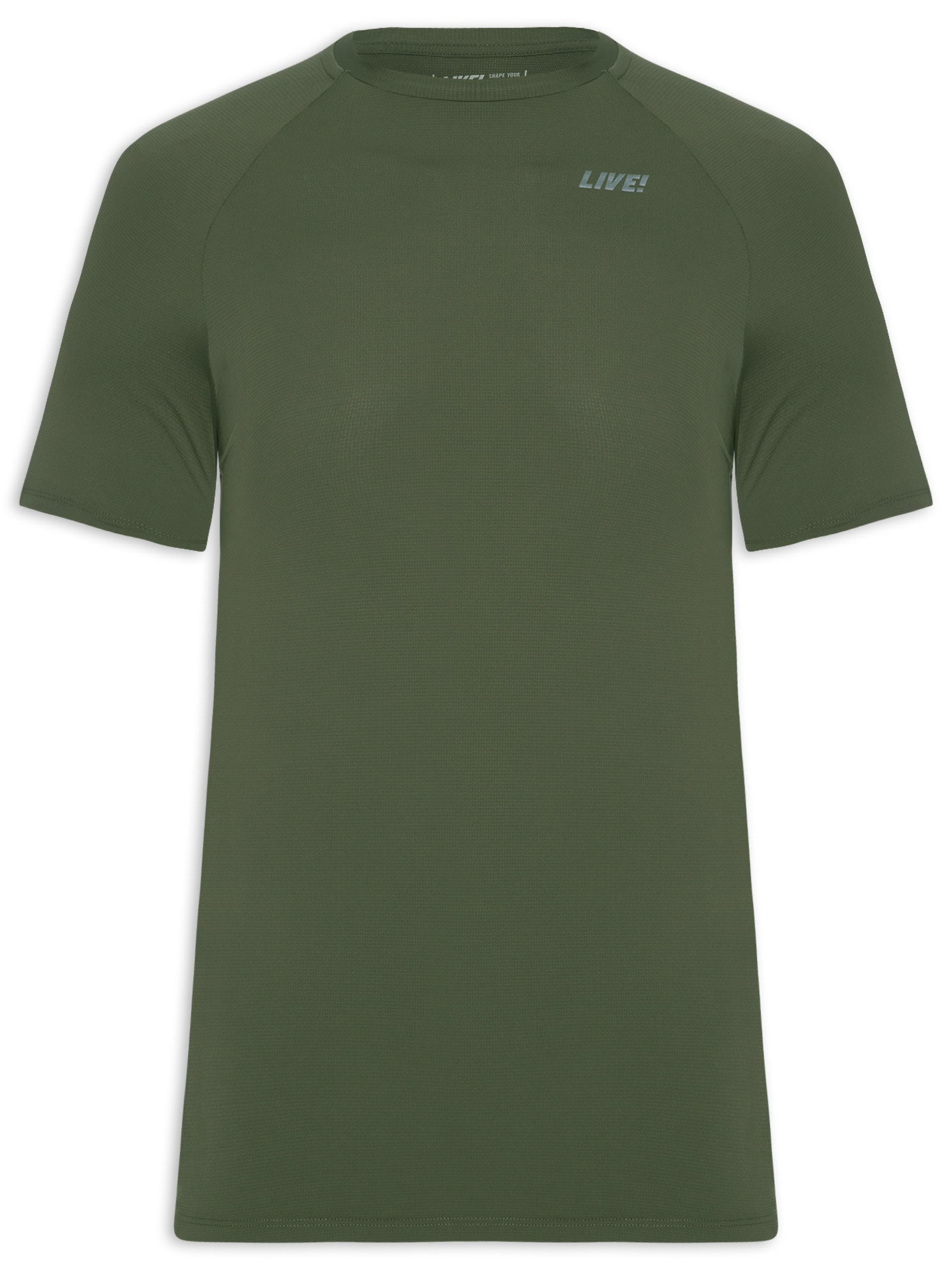 Camiseta Masculina Fit Pocket Men Verde Live!