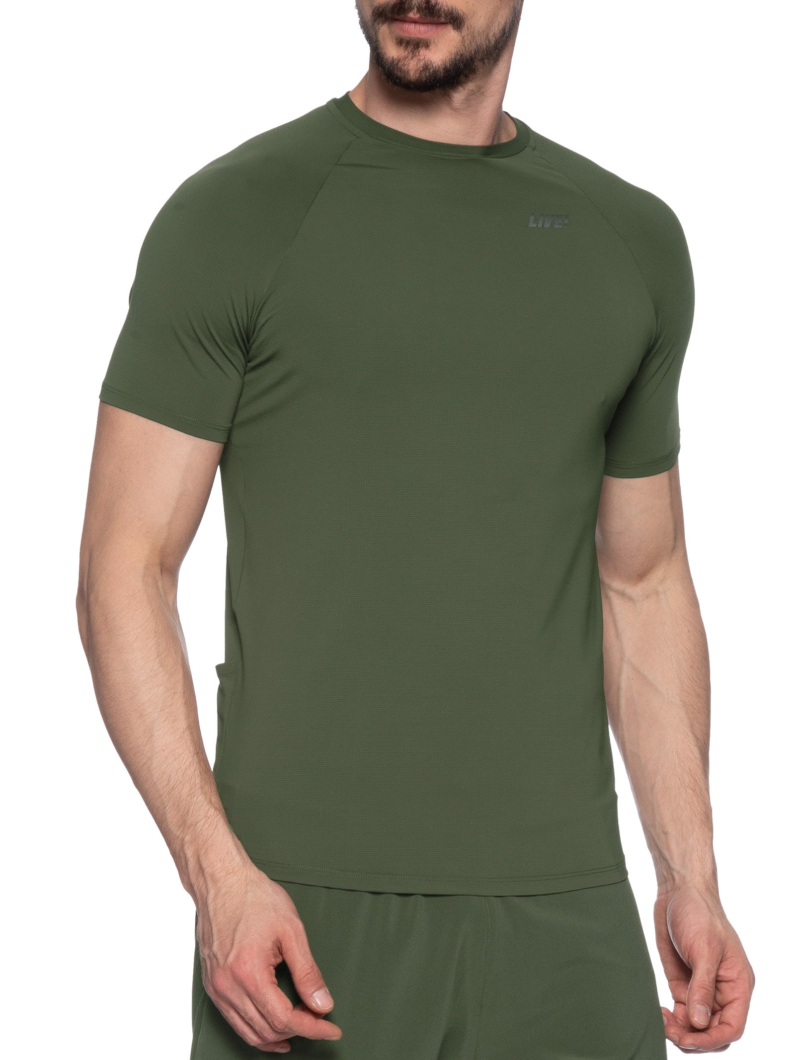 Camiseta Masculina Fit Pocket Men Verde Live!