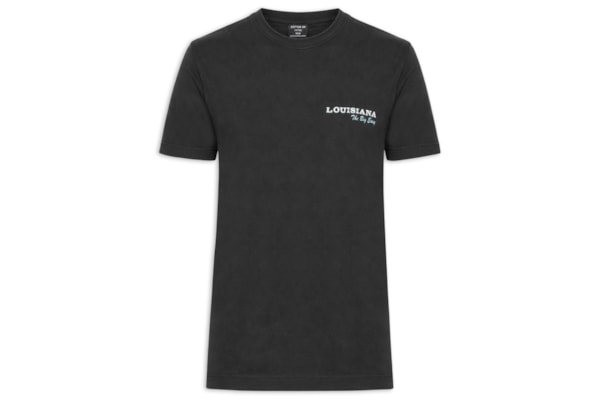 Camiseta Masculina Fitted Graphic - Preto