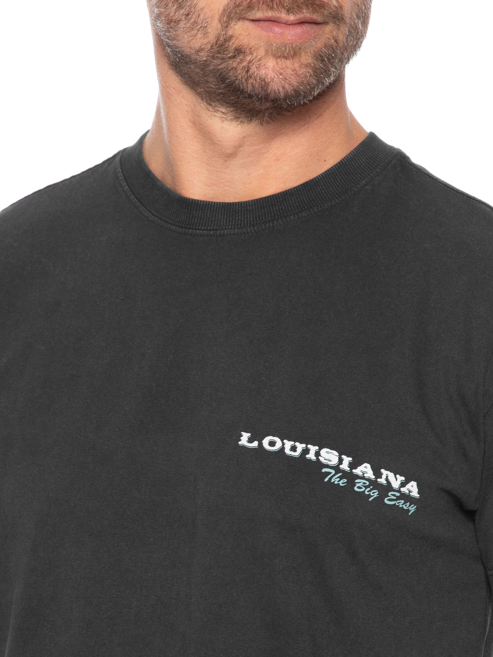 Camiseta Masculina Fitted Graphic Preto Cotton On