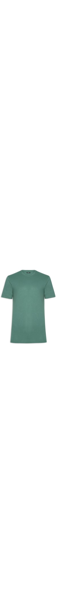 Camiseta Masculina Flamê Gola Redonda - Verde