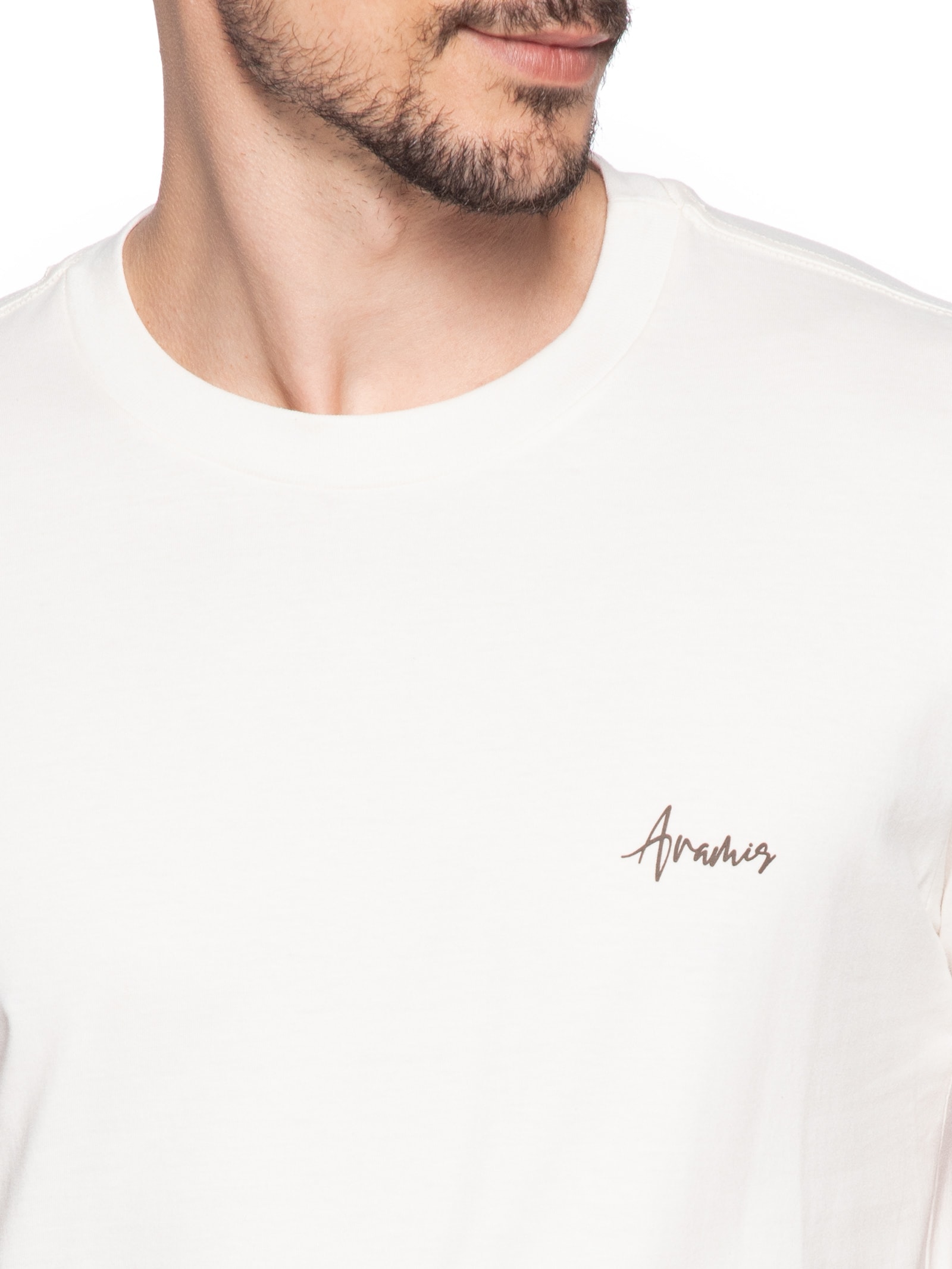 Camiseta Masculina Floral (PA) Branco Aramis