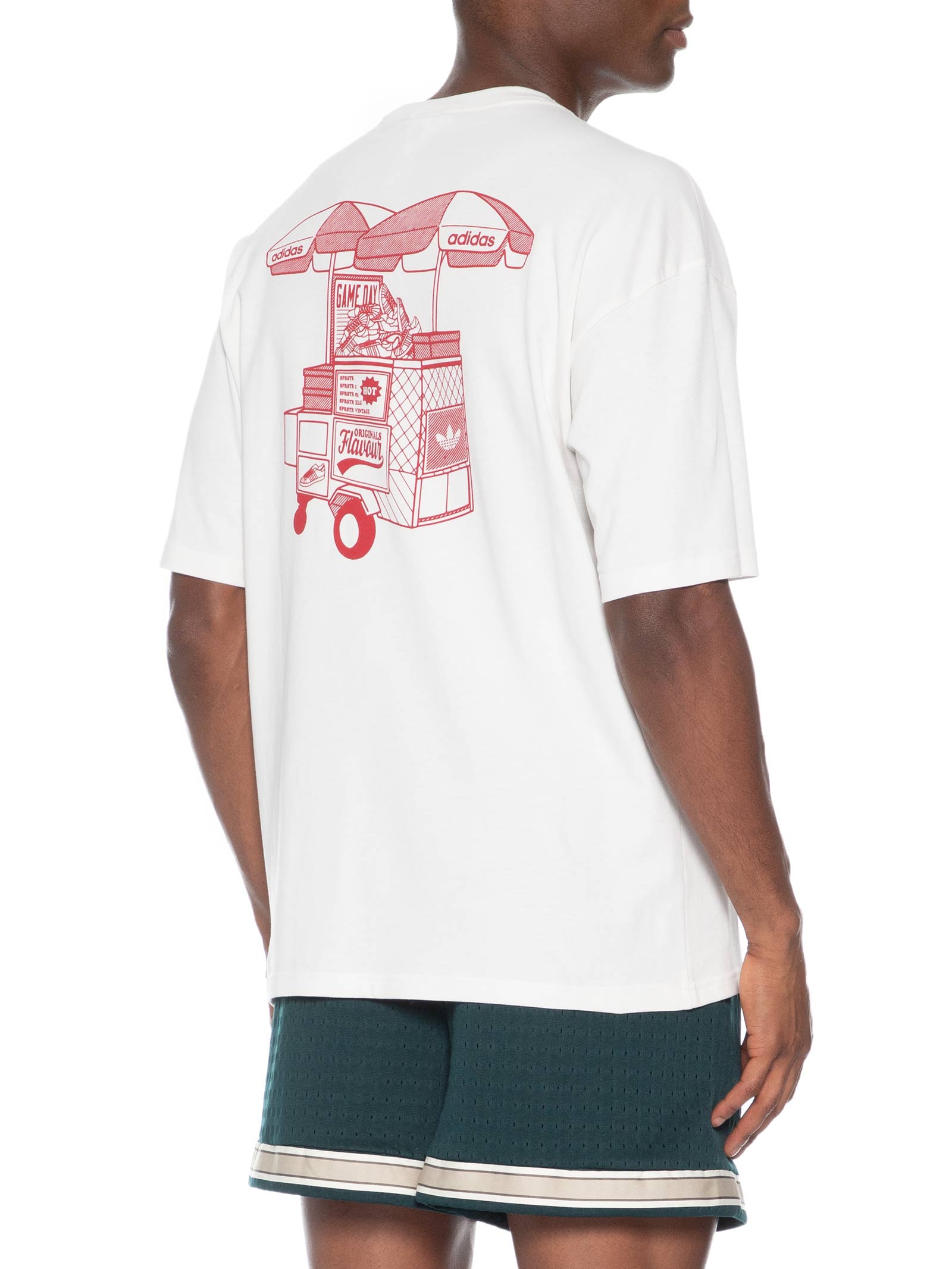 Camiseta Masculina Food Cart Branco Adidas Originals