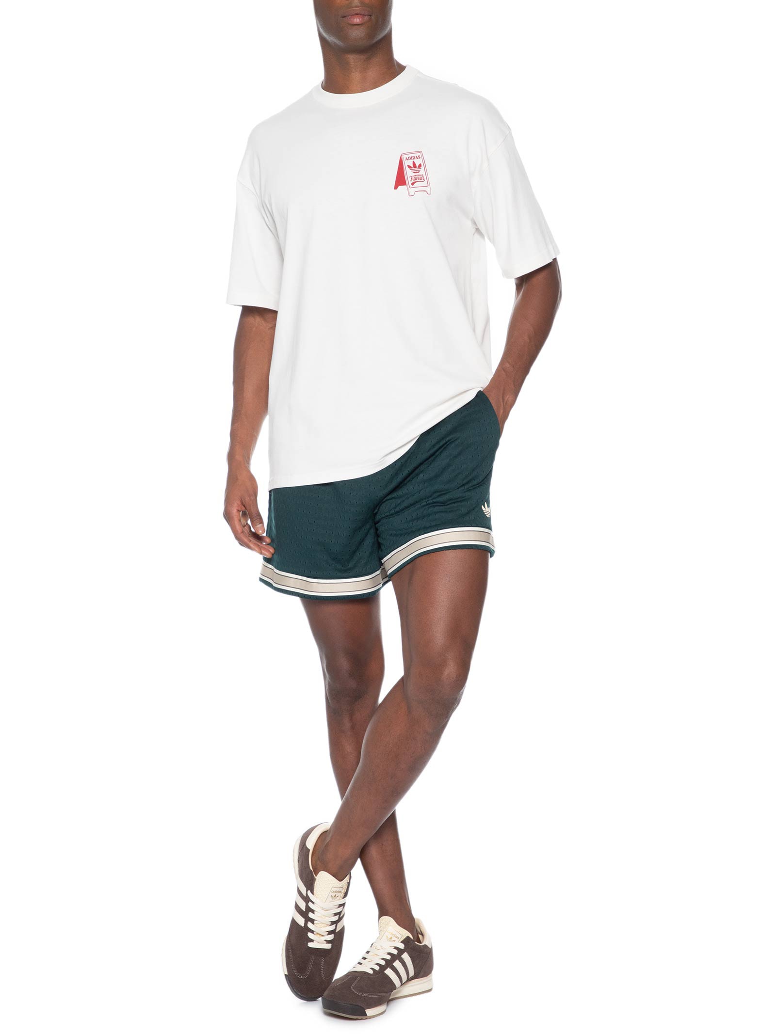 Camiseta Masculina Food Cart Branco Adidas Originals