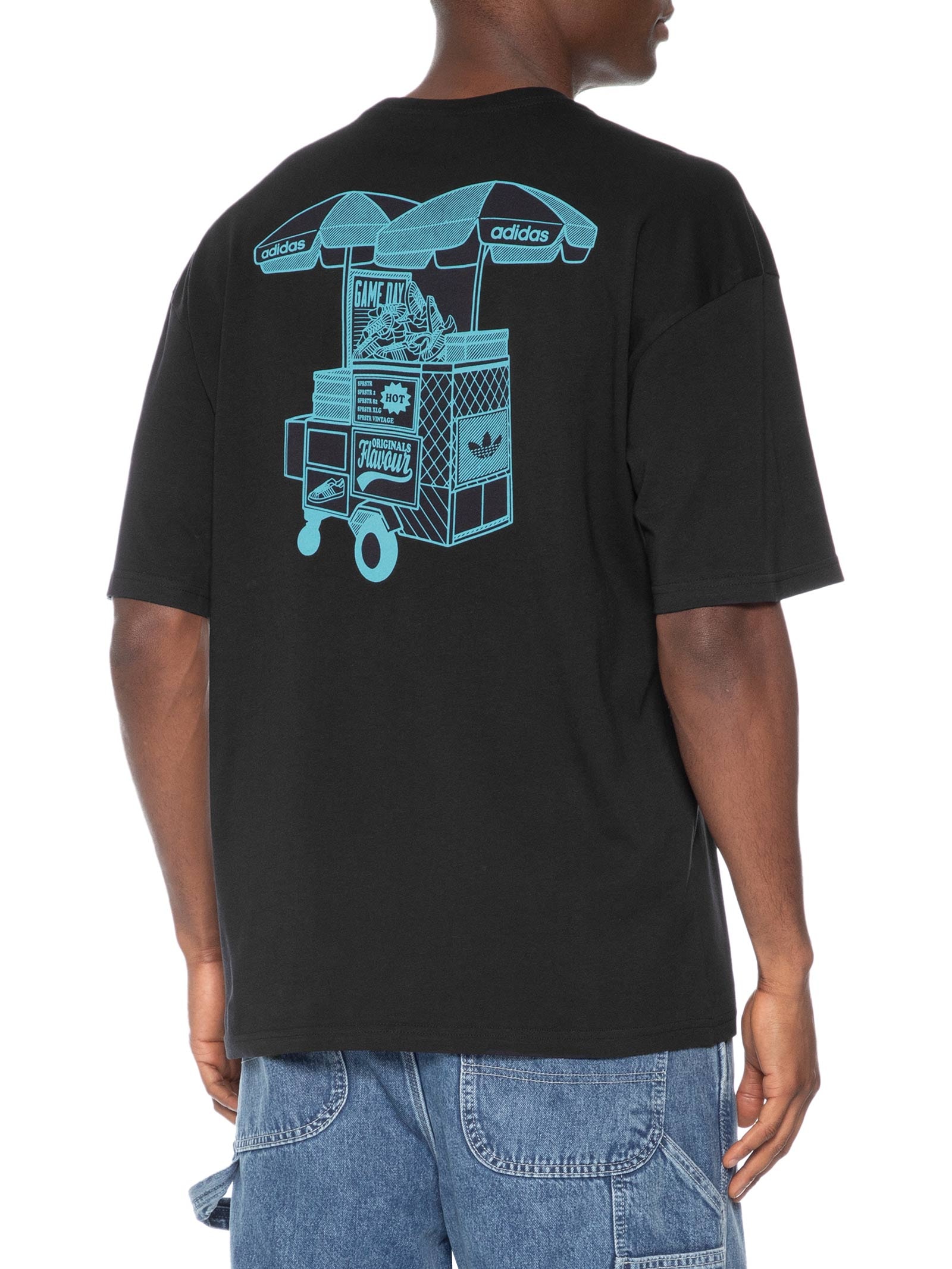 Camiseta Masculina Food Cart Preto Adidas Originals