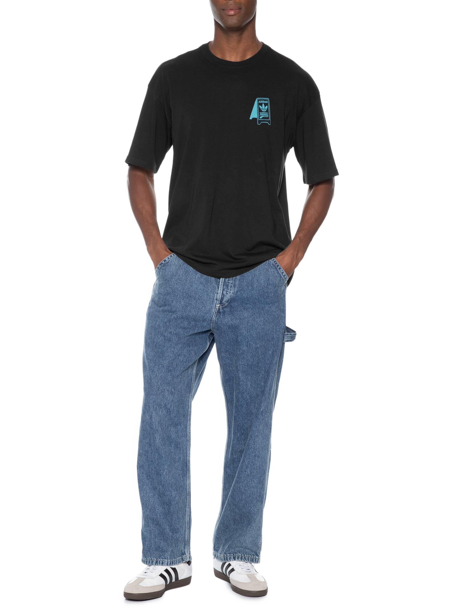 Camiseta Masculina Food Cart Preto Adidas Originals