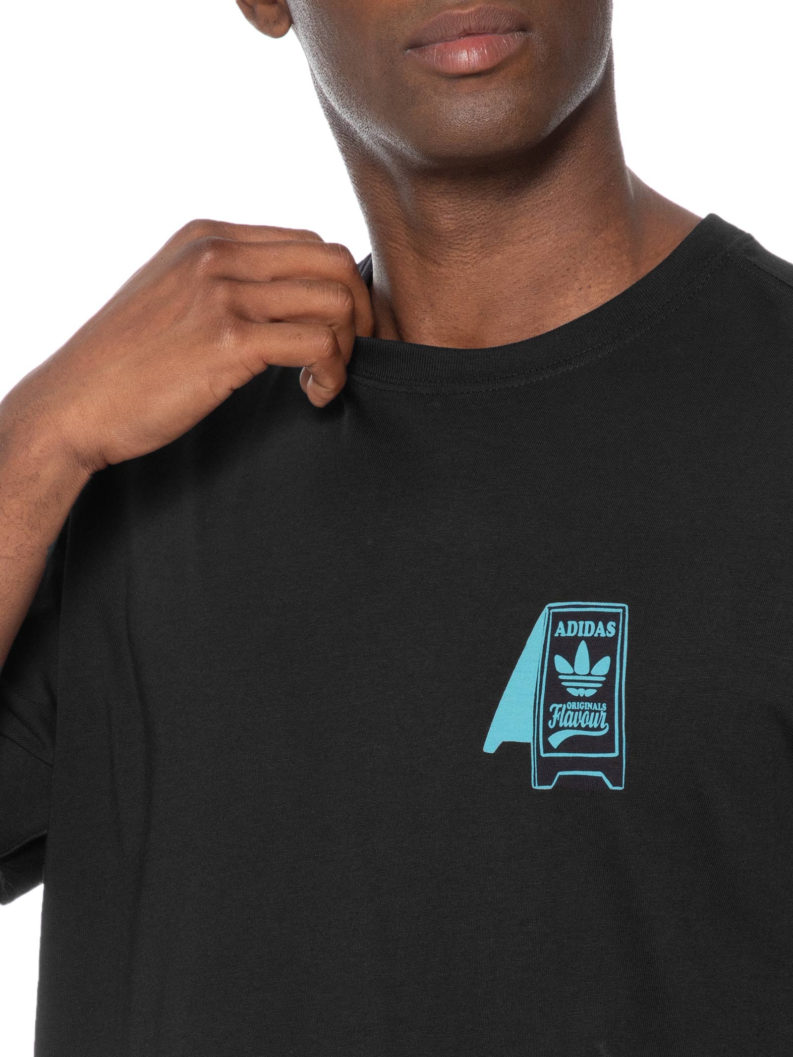 Camiseta Masculina Food Cart Preto Adidas Originals