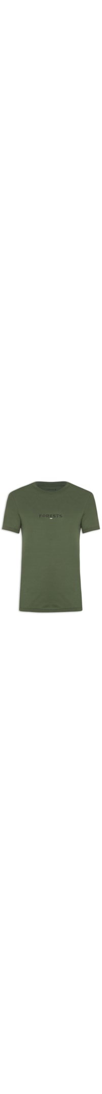 Camiseta Masculina Forest Manga Curta - Verde