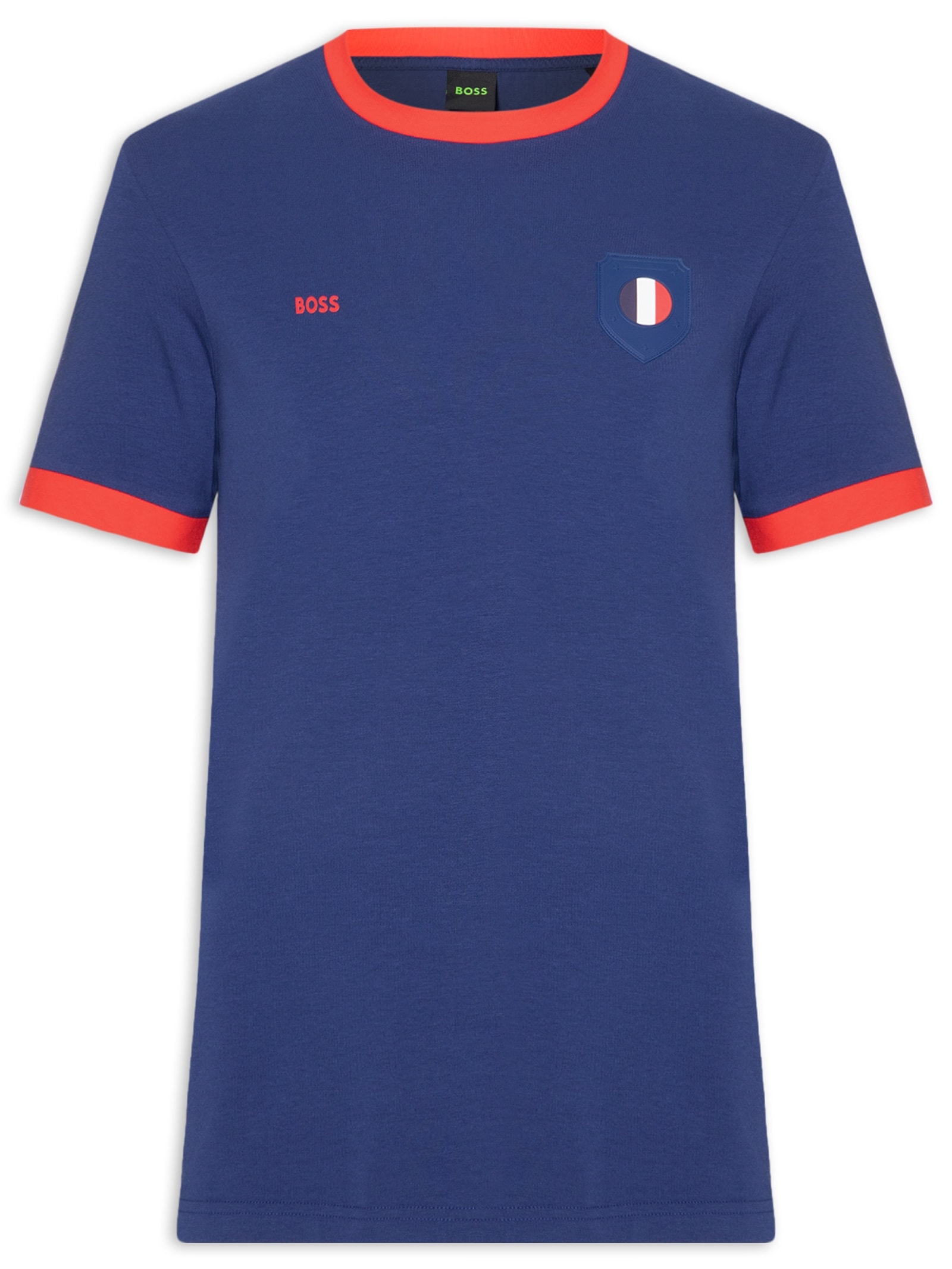 Camiseta Masculina França Copa Lux Tee Azul Boss