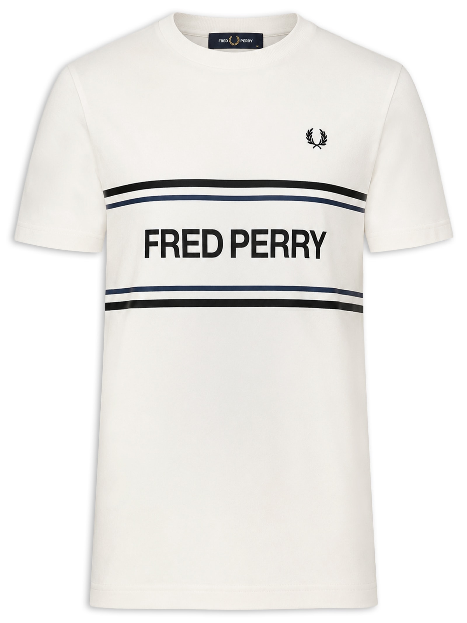 Camiseta Masculina Fred Perry Graphic Bege Fred Perry