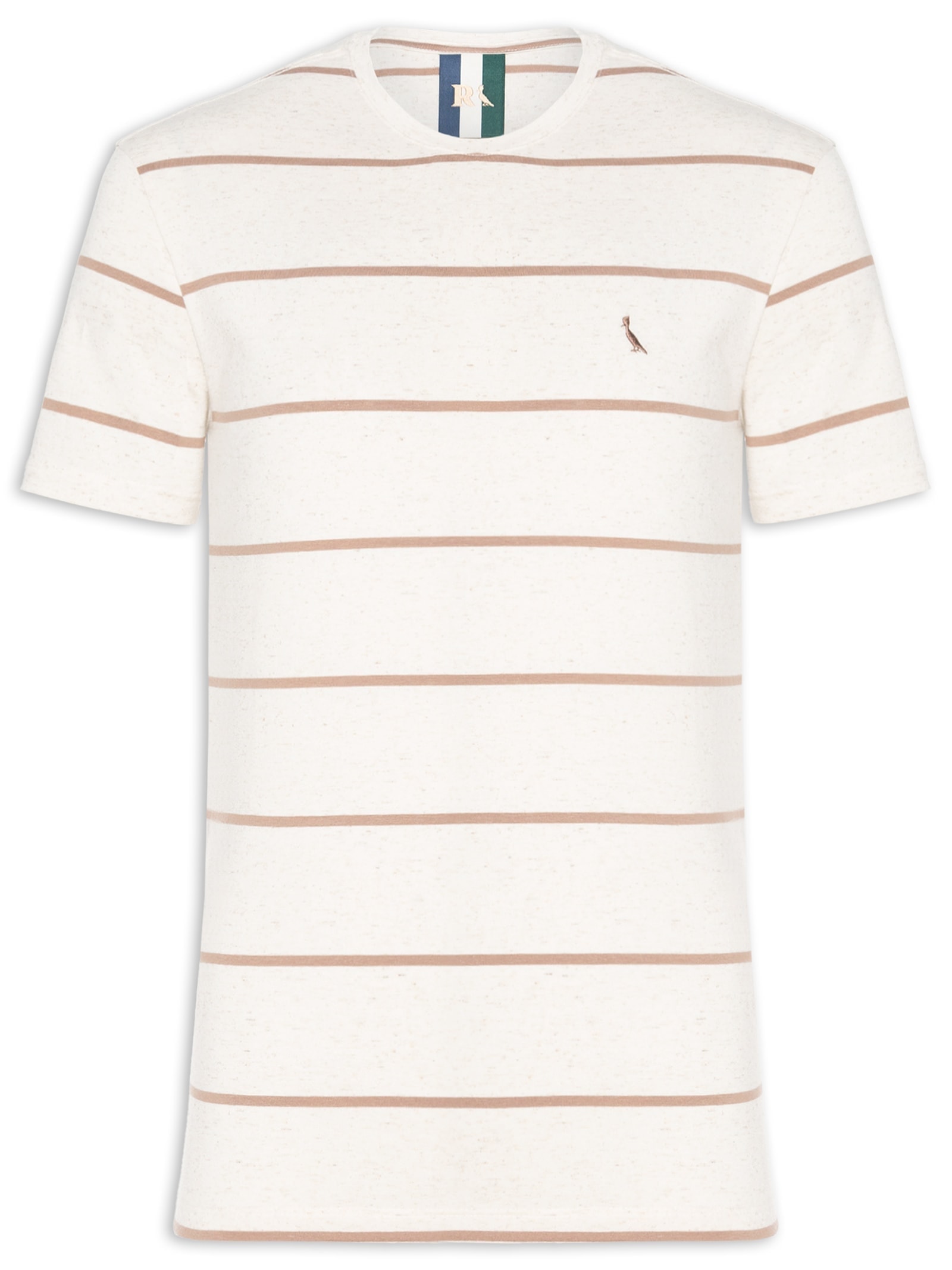 Camiseta Masculina Ft Linho Sol Bege Reserva