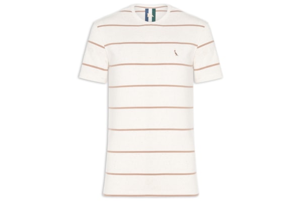 Camiseta Masculina Ft Linho Sol - Bege