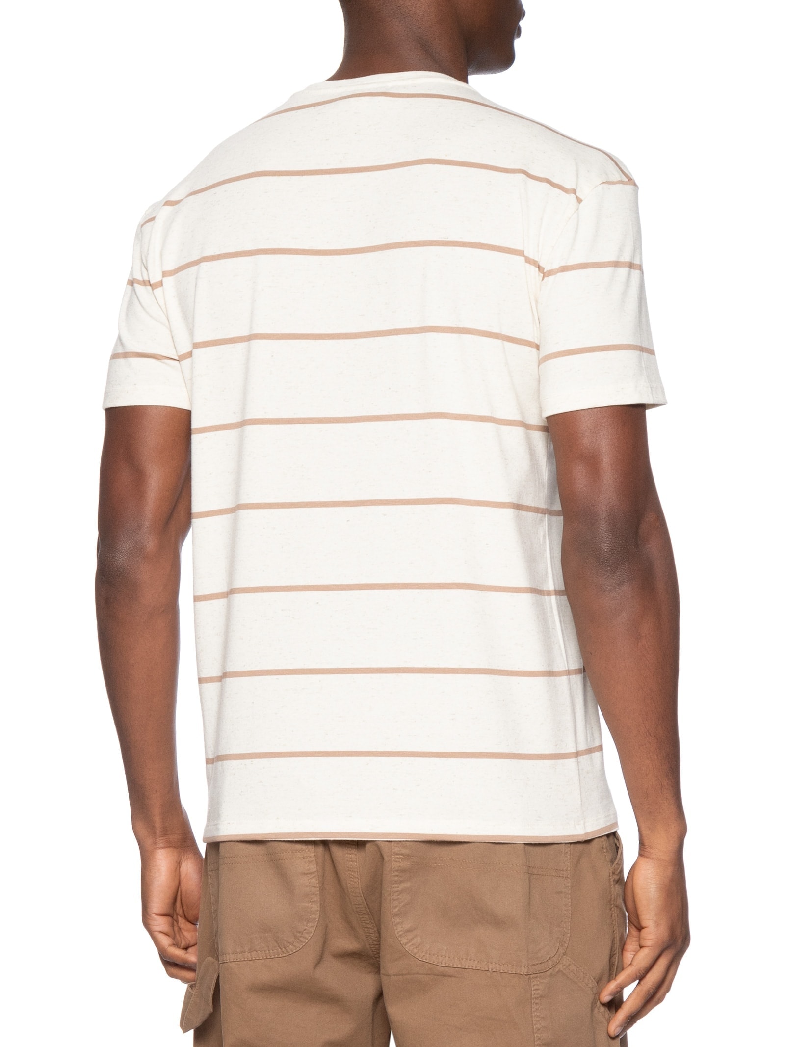 Camiseta Masculina Ft Linho Sol Bege Reserva