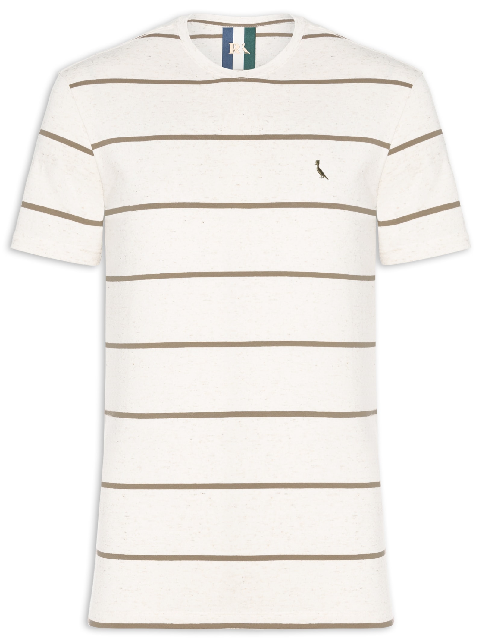 Camiseta Masculina Ft Linho Sol Bege Reserva