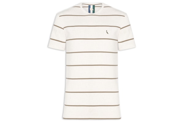 Camiseta Masculina Ft Linho Sol - Bege