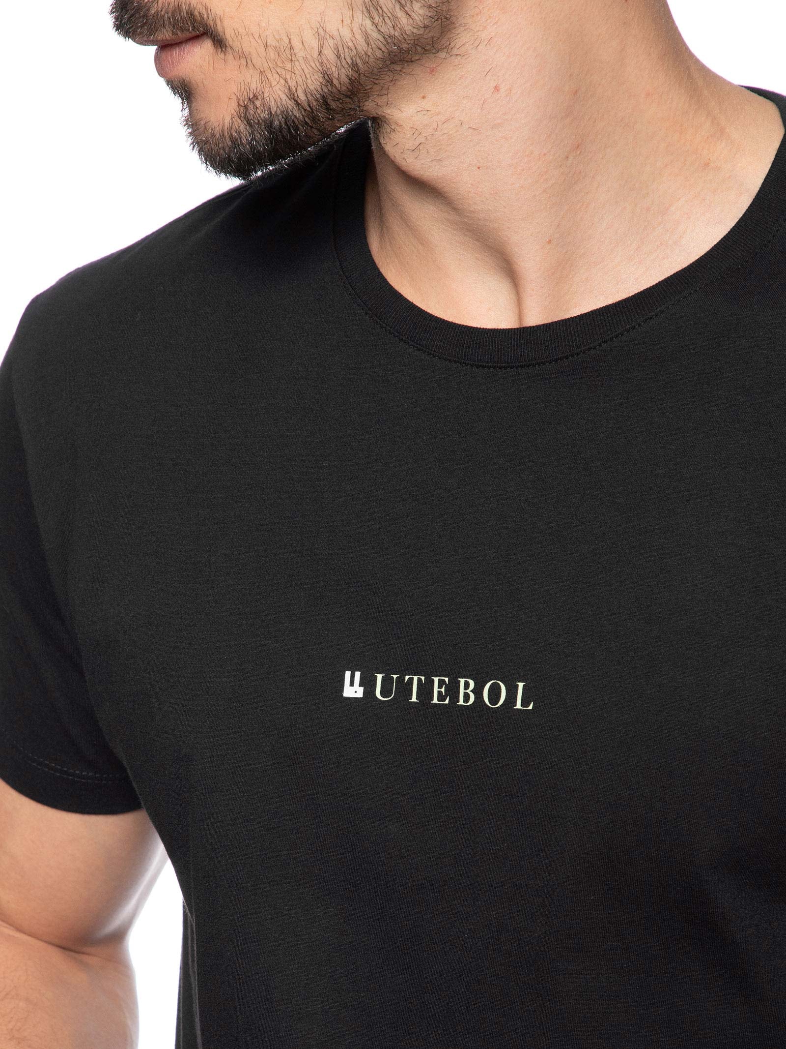  Camiseta Masculina Futebol Preto Foxton