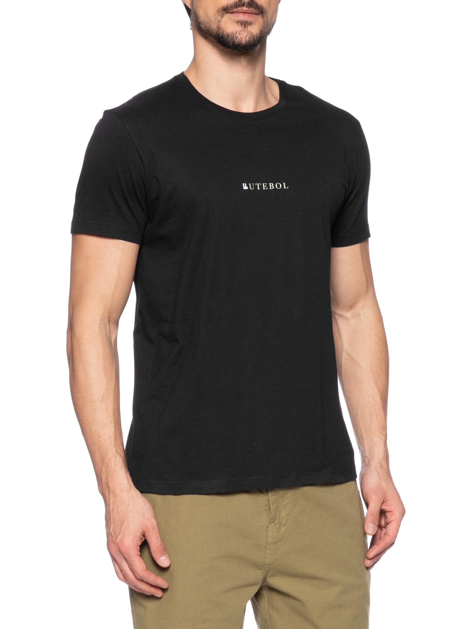  Camiseta Masculina Futebol Preto Foxton