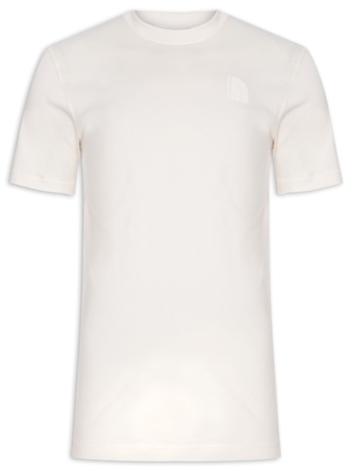 Camiseta Masculina Garment Dye Em Algodão – Branco