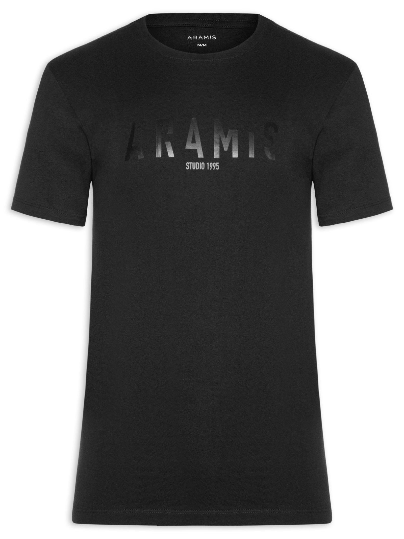 Camiseta Masculina Geométrico Preto Aramis