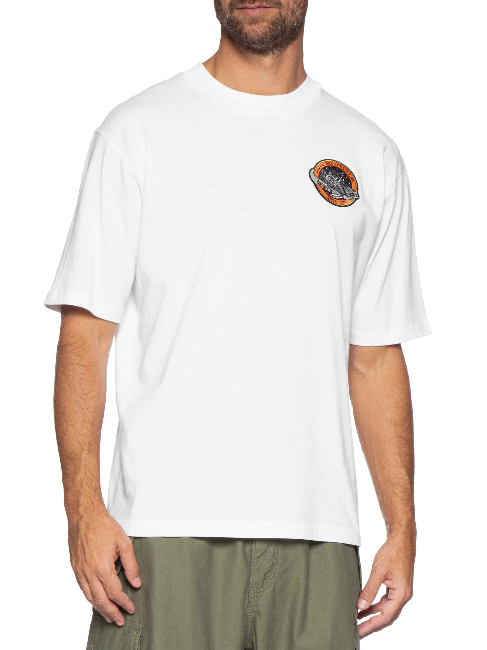 Camiseta Masculina Ghica International Sport Oversized Branco New Balance