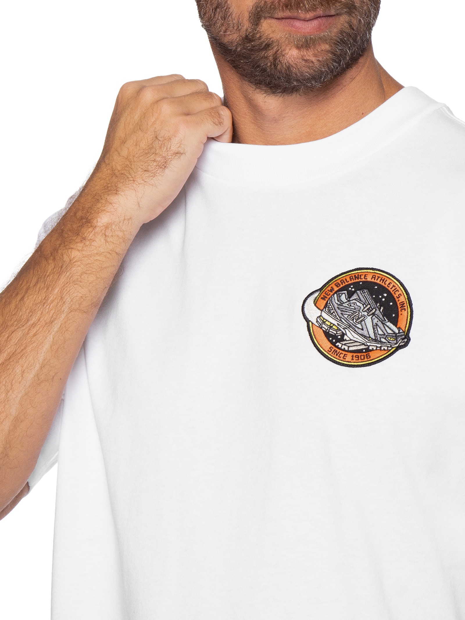 Camiseta Masculina Ghica International Sport Oversized Branco New Balance