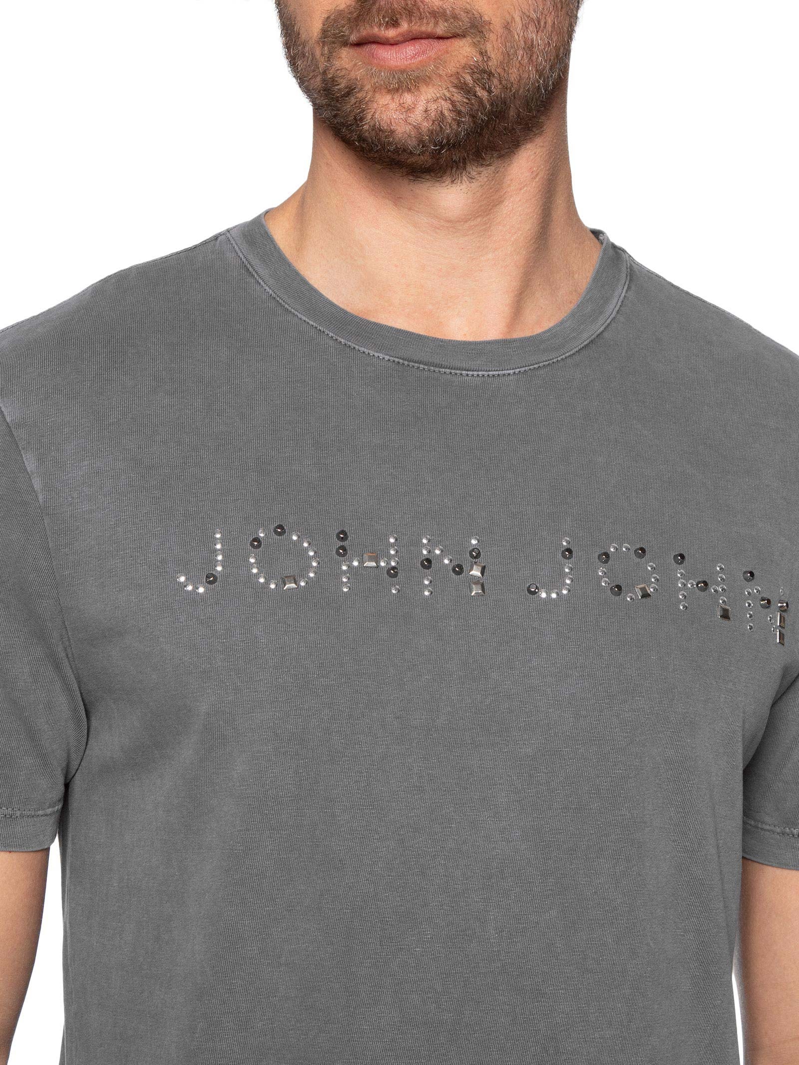 Camiseta Masculina Glam Space Cinza John John