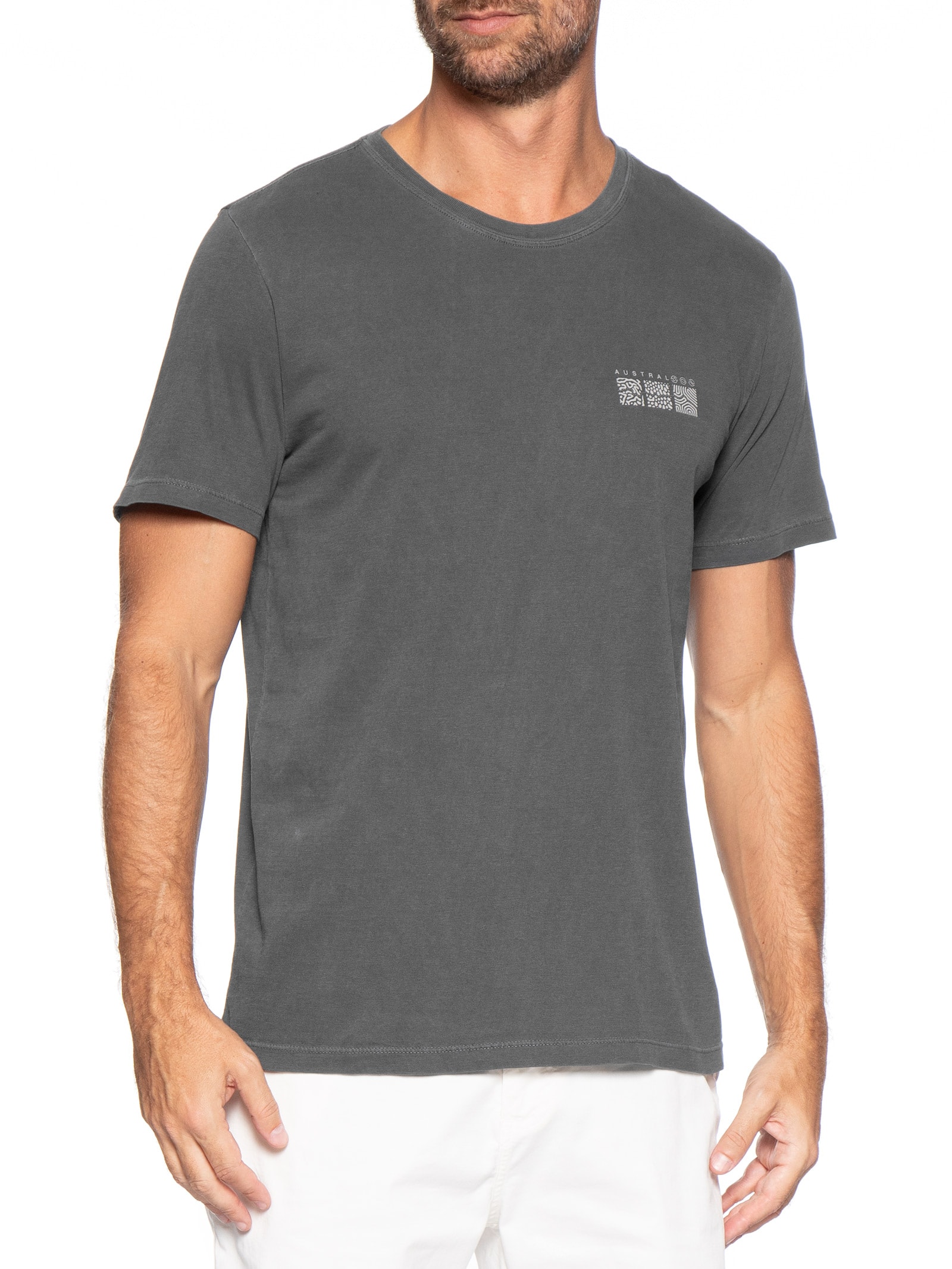 Camiseta Masculina Go Cinza Austral