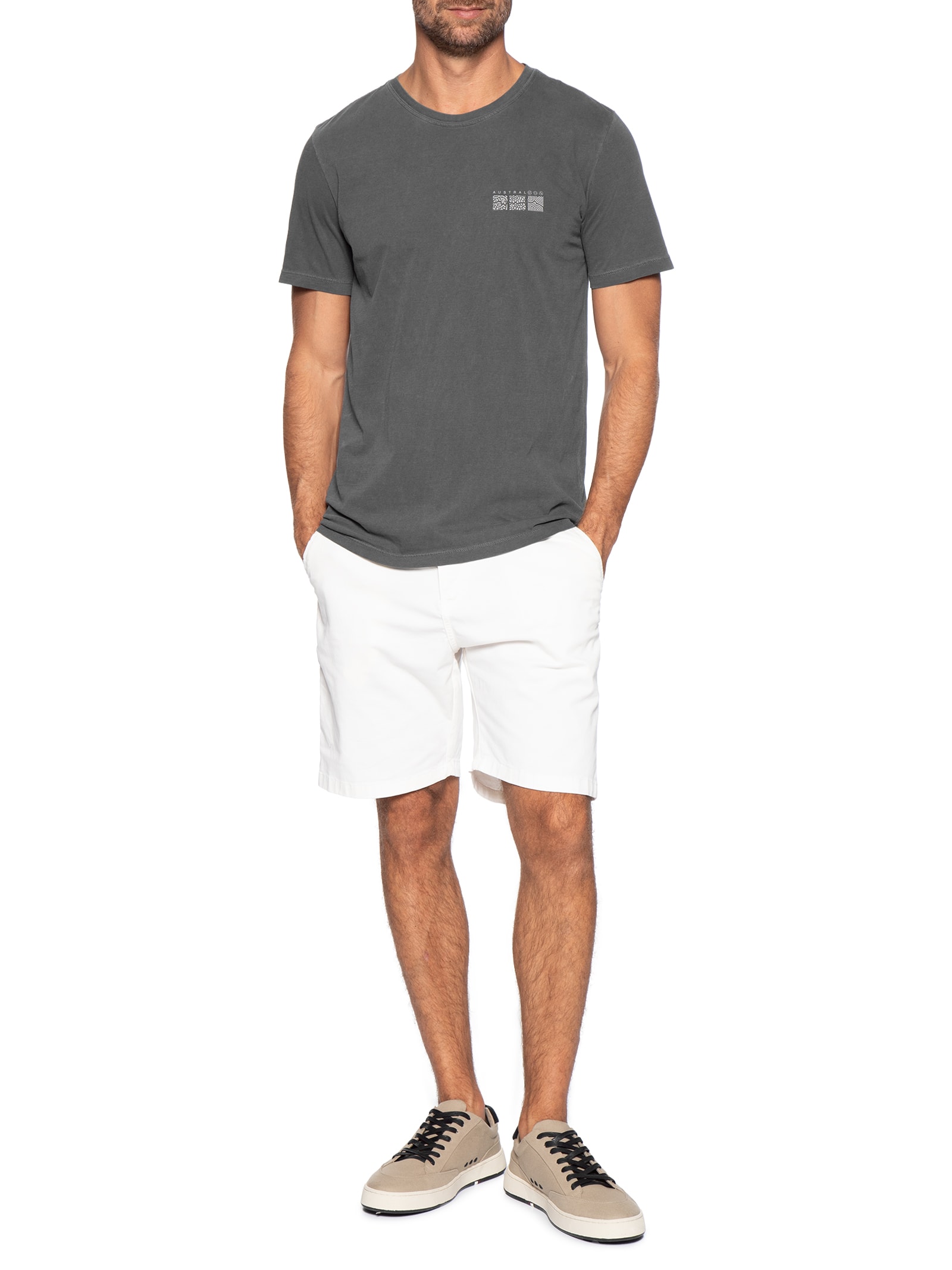 Camiseta Masculina Go Cinza Austral