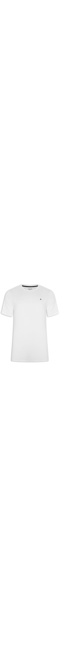 Camiseta Masculina Gola Careca Algodão Orgânica - Branco
