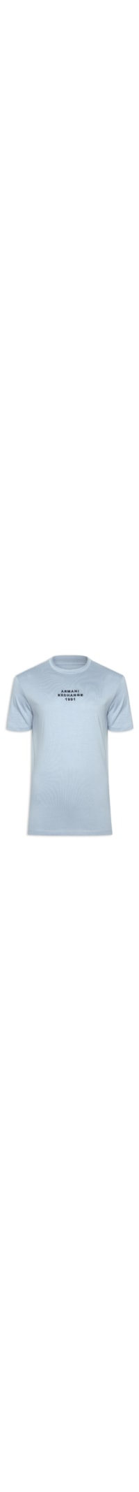 Camiseta Masculina Gola Careca - Azul