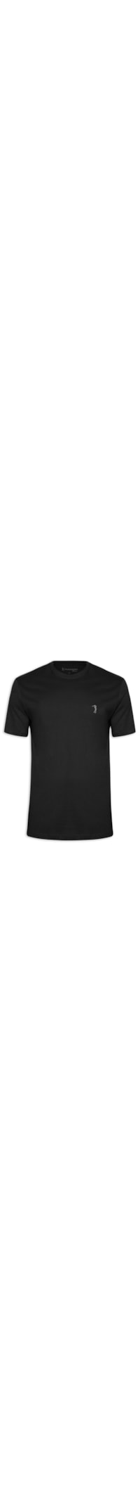 Camiseta Masculina Gola Careca Básica - Preto