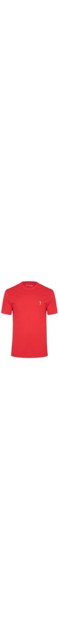 Camiseta Masculina Gola Careca Básica - Vermelho
