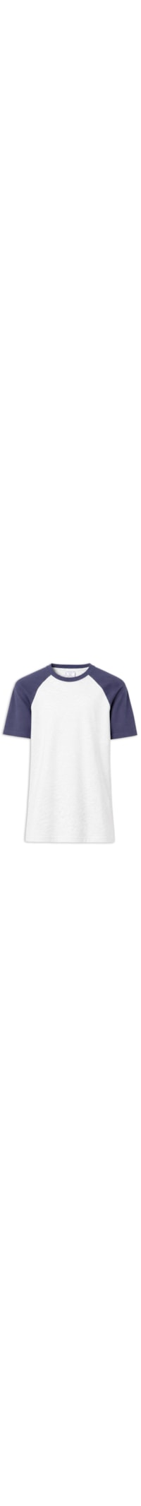 Camiseta Masculina Gola Careca Box Fit - Azul