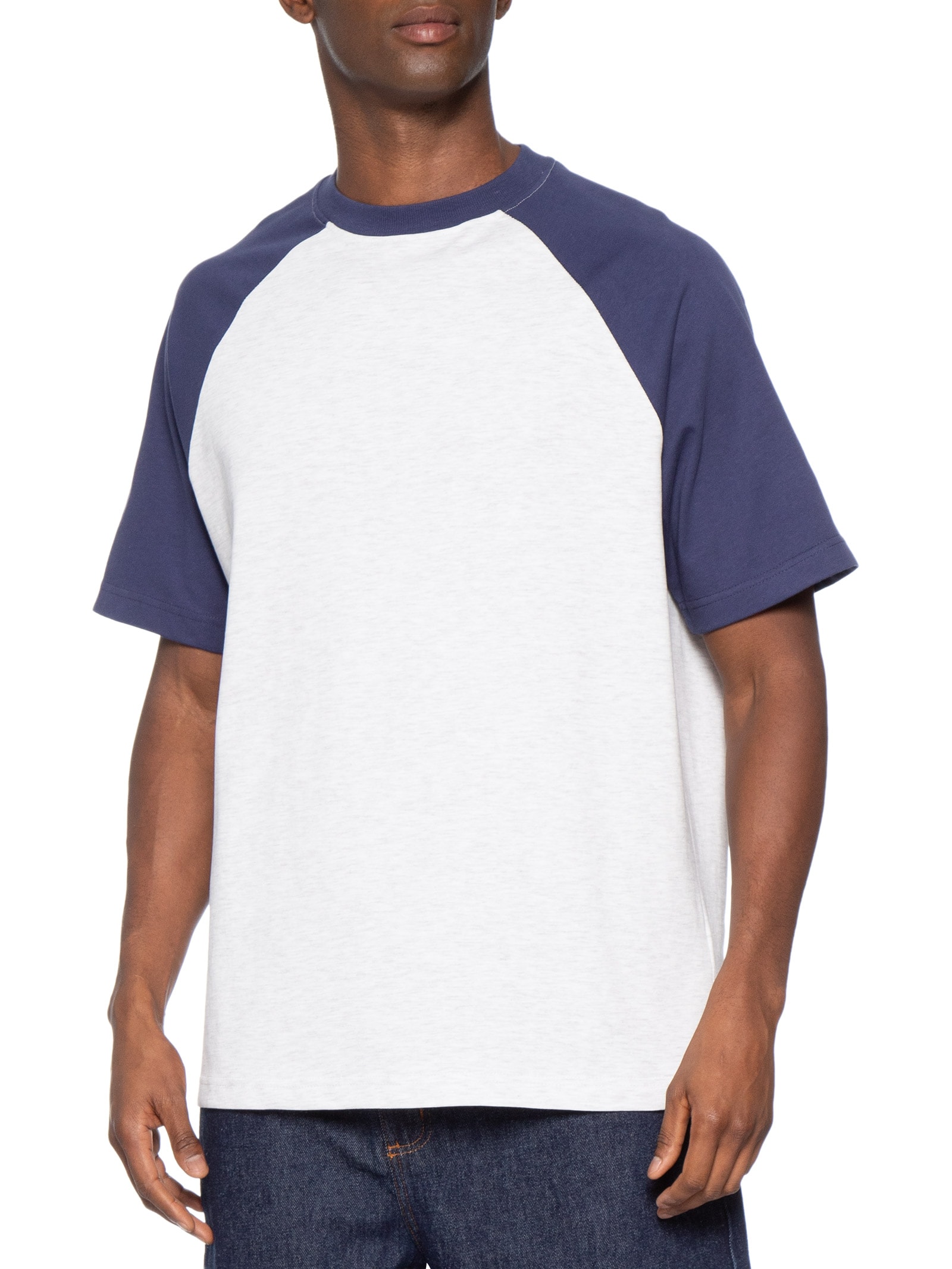 Camiseta Masculina Gola Careca Box Fit Azul Cotton On