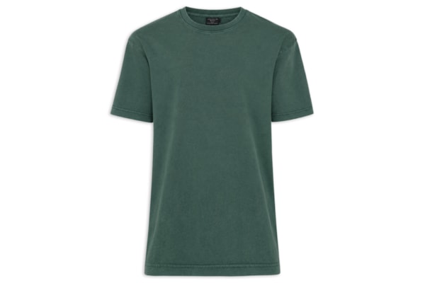 Camiseta Masculina Gola Careca Box Fit - Verde