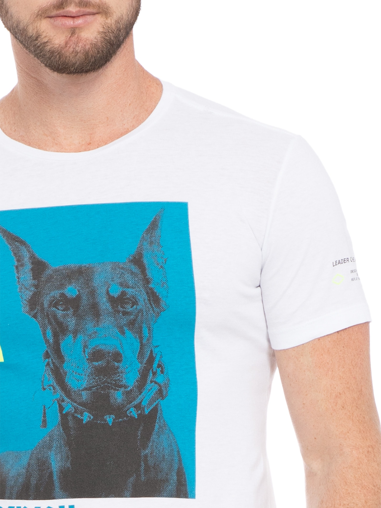 Camiseta Masculina Gola Careca Branco Replay