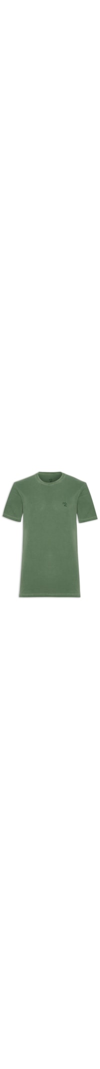 Camiseta Masculina Gola Careca Com Estampa - Verde