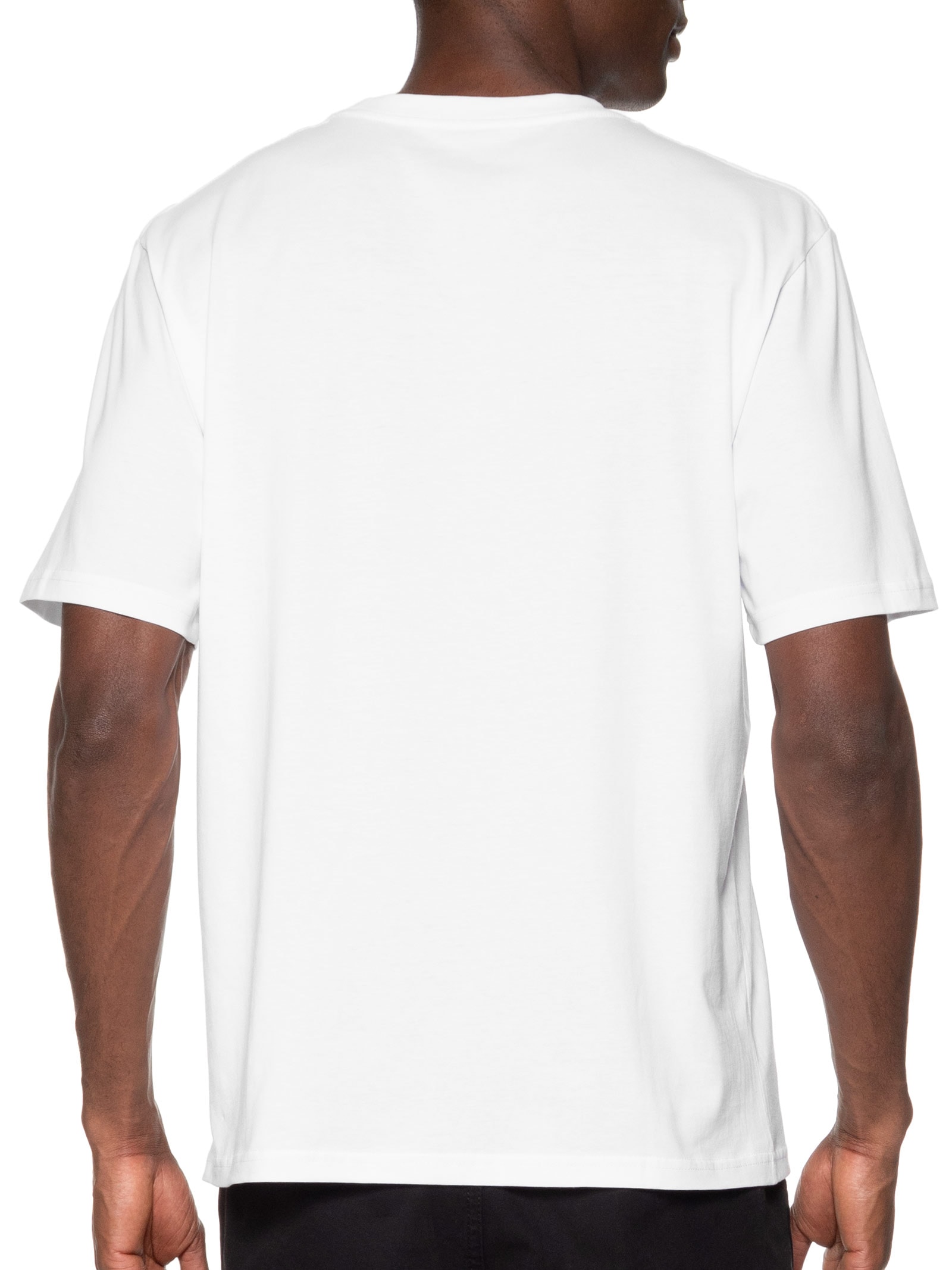 Camiseta Masculina Gola Careca Em Algodão Branco Jack & Jones