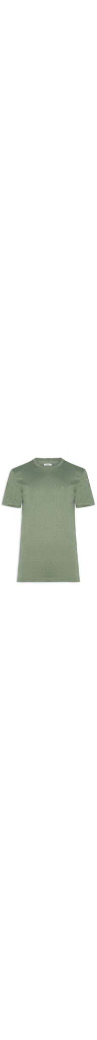 Camiseta Masculina Gola Careca Em Algodão Pima - Verde