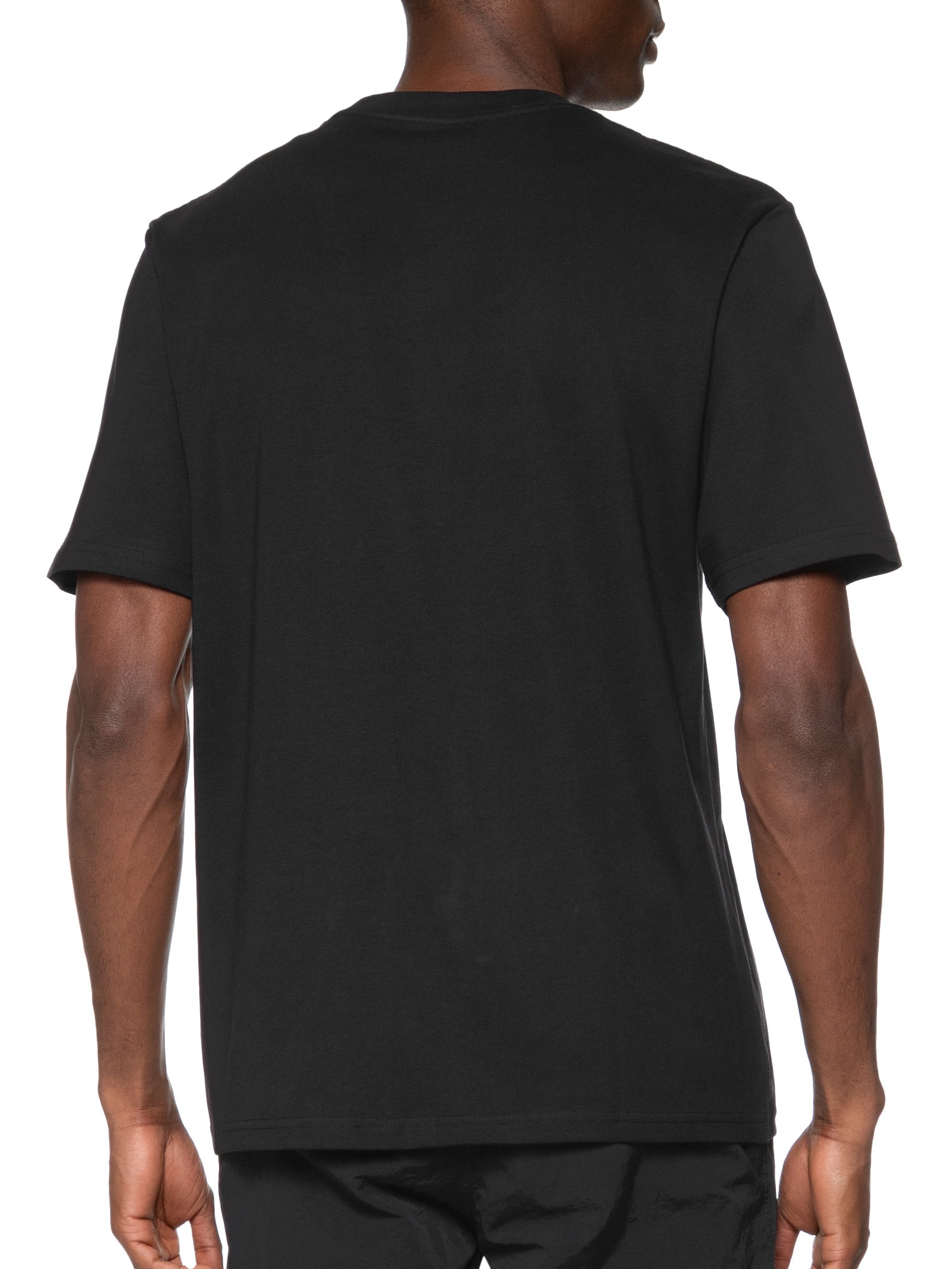 Camiseta Masculina Gola Careca Em Algodão Preto Jack & Jones