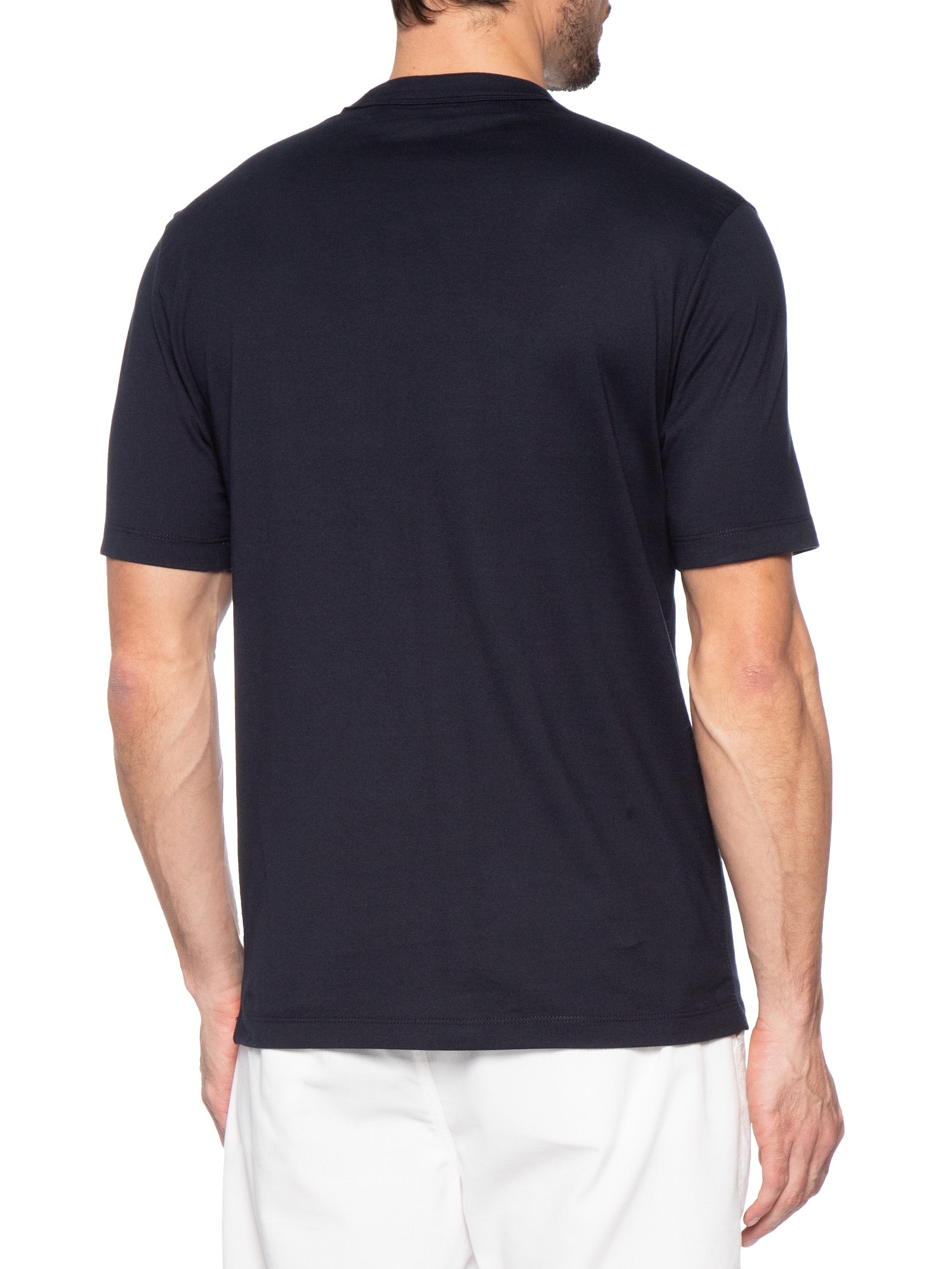 Camiseta Masculina Gola Careca H-Haut 15 Azul Boss