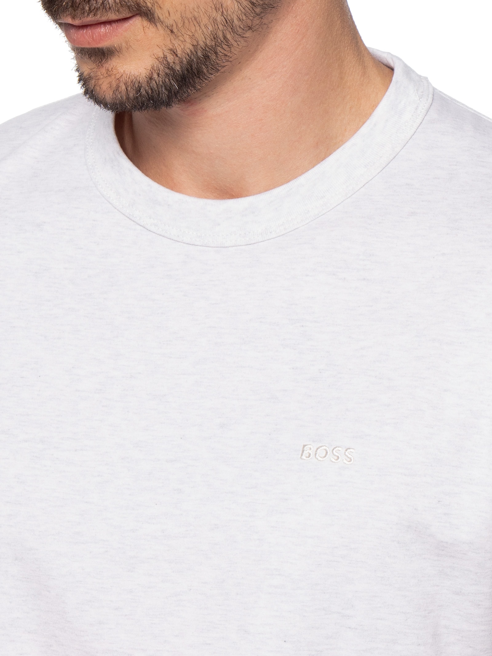 Camiseta Masculina Gola Careca H-Haut 15 Branco Boss