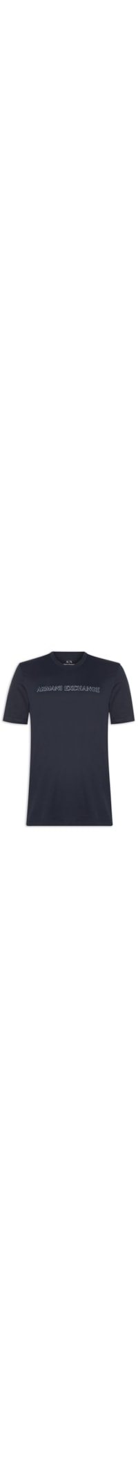 Camiseta Masculina Gola Careca Manga Curta - Azul
