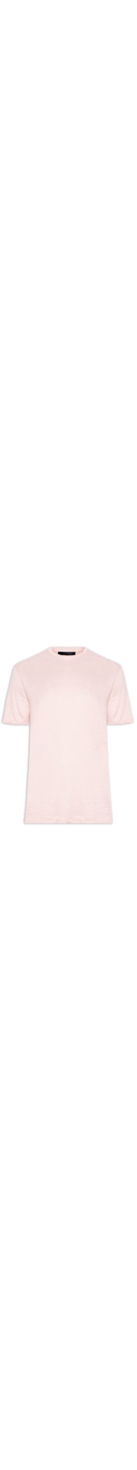 Camiseta Masculina Gola Careca Manga Curta - Rosa