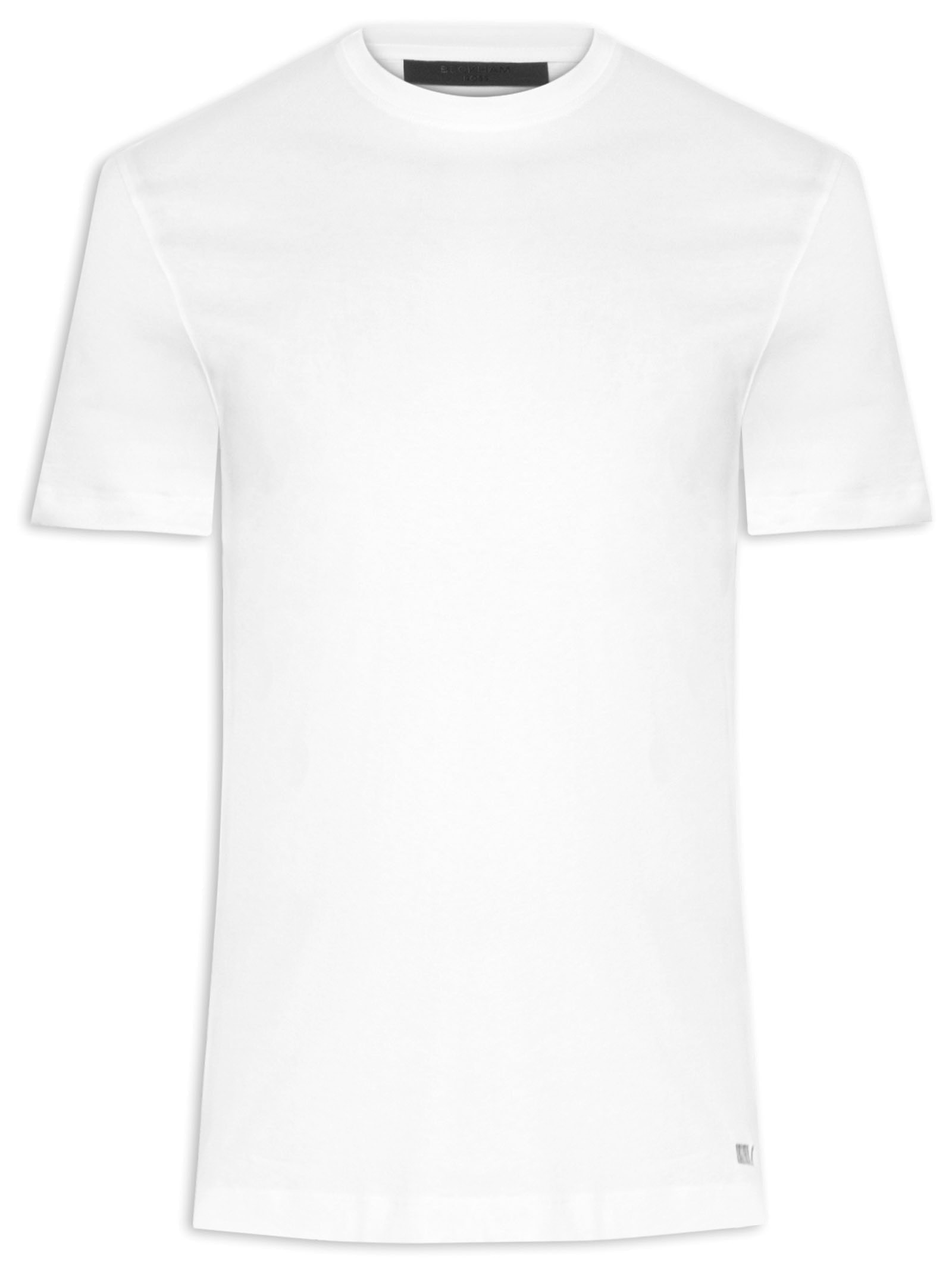 Camiseta Masculina Gola Careca Manga Curta Taut Collab David Beckham Branco Boss